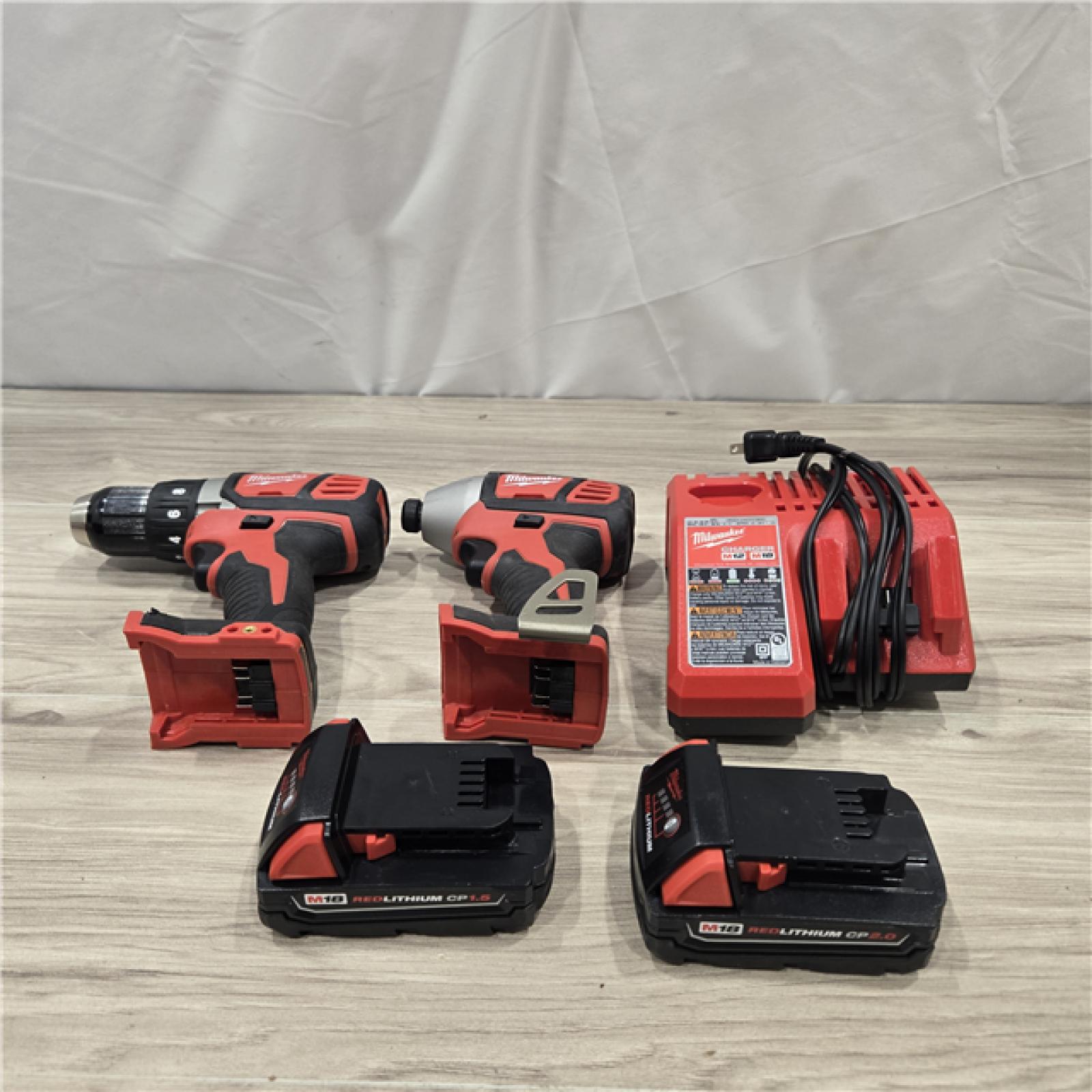 AS-IS Milwaukee 18V Cordless 2-Tool Drill/Driver and Impact Driver Kit