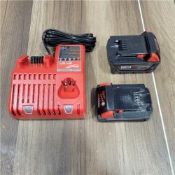 AS-IS  Milwaukee M18 18-Volt Lithium-Ion Starter Kit with One 5.0 Ah and One 2.0 Ah Battery and Charger