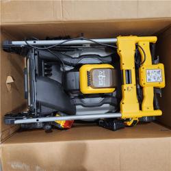 As-Is- DEWALT 60V MAX Cordless Brushless Rear Wheel Drive Self Propelled Lawn Mower Kit - DCMWSP650Y2