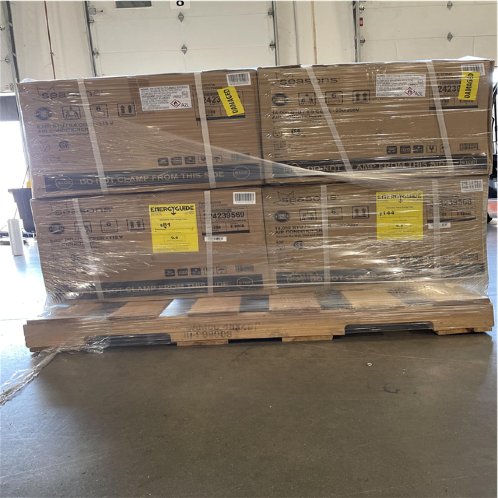 DALLAS LOCATION - AS-IS SEASONS AC UNIT PALLET (4 UNITS)