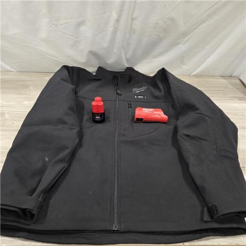 AS-IS Milwaukee Black Large Men's MB12 Heated TOUGHSHELL Jacket