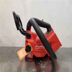 AS-IS- Milwaukee FUEL 14 in. 18V Lithium-Ion Brushless Cordless Battery Top Handle Chainsaw (Tool Only)