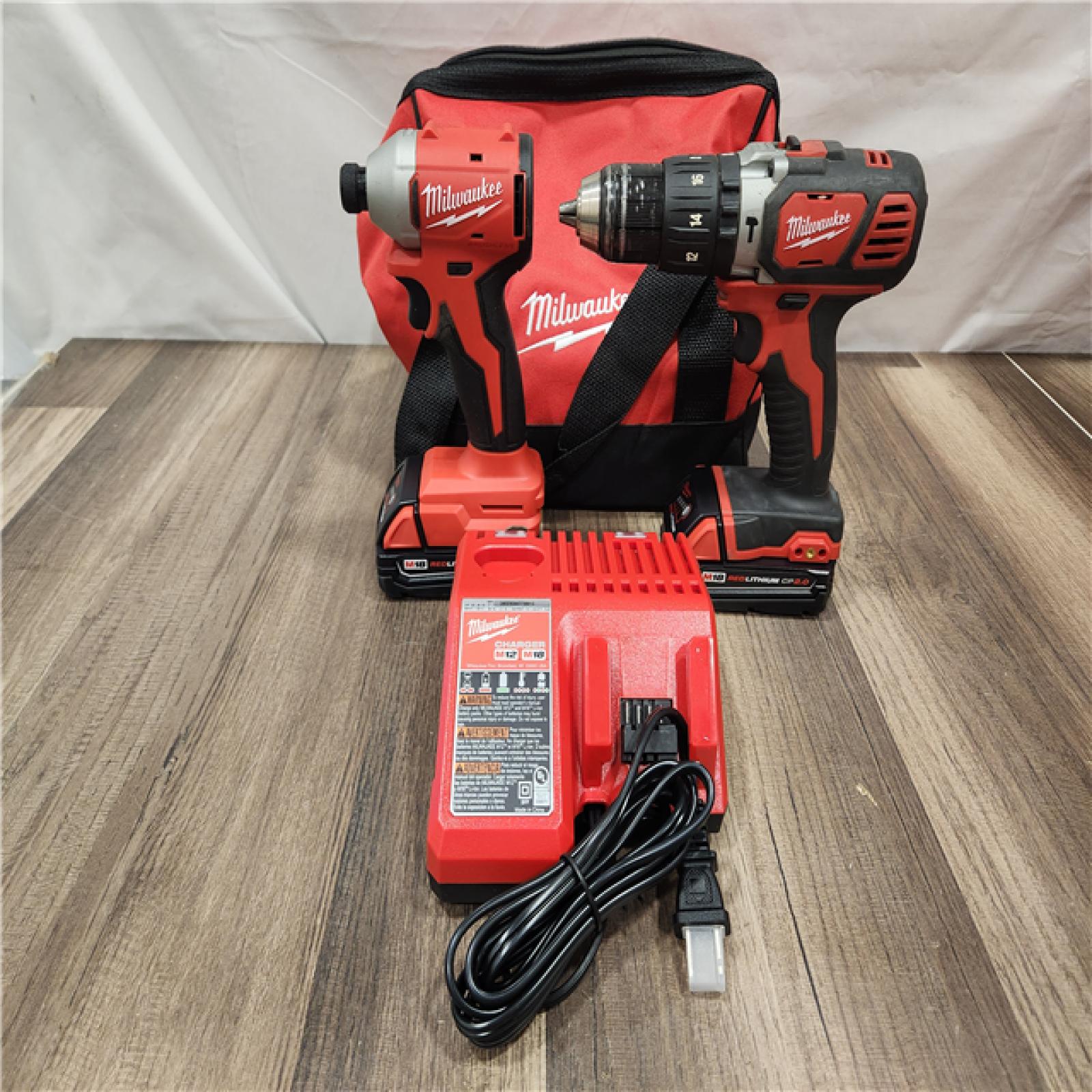 AS-IS- Milwaukee M18 Compact Brushless 2-Tool Combo Kit