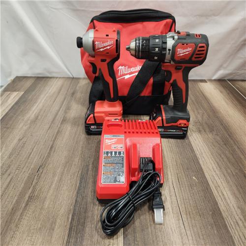 AS-IS- Milwaukee M18 Compact Brushless 2-Tool Combo Kit