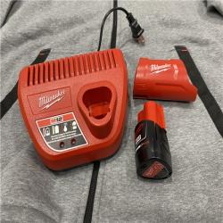 AS-IS Milwaukee Women's Large  12-Volt Lithium-Ion Cordless Gray Heated Jacket Hoodie Kit