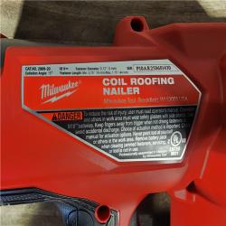 HOUSTON LOCATION - AS-IS (APPEARS LIKE NEW) Milwaukee M18 FUEL Coil Roofing Nailer (TOOL ONLY)