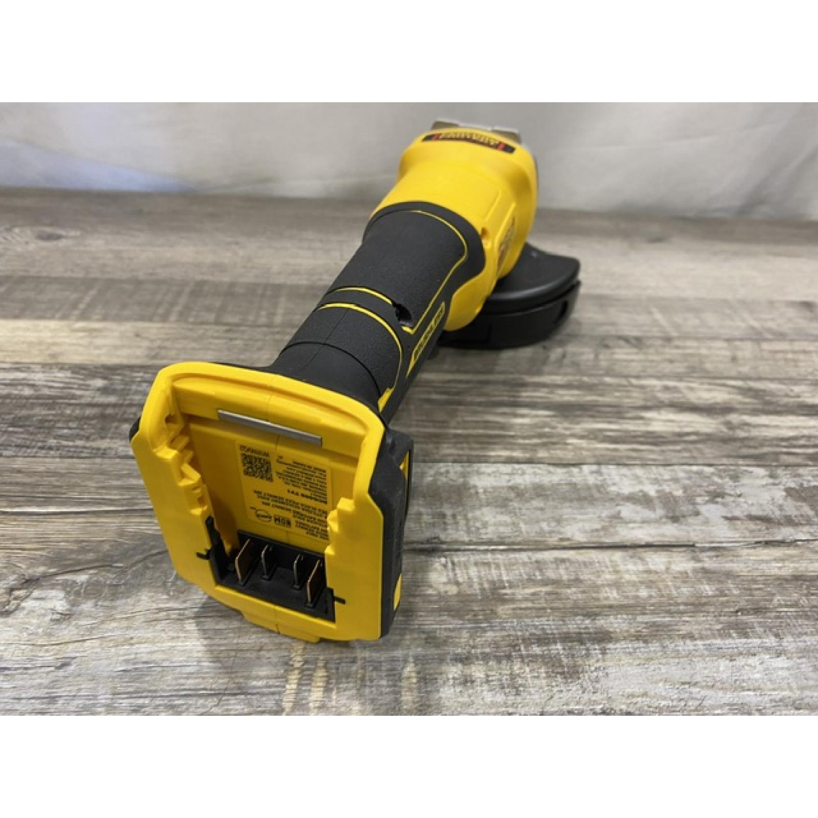 AS-IS DEWALT 20V MAX Cordless Brushless 4-1/2 in. Angle Grinder with Paddle Switch (Tool Only)