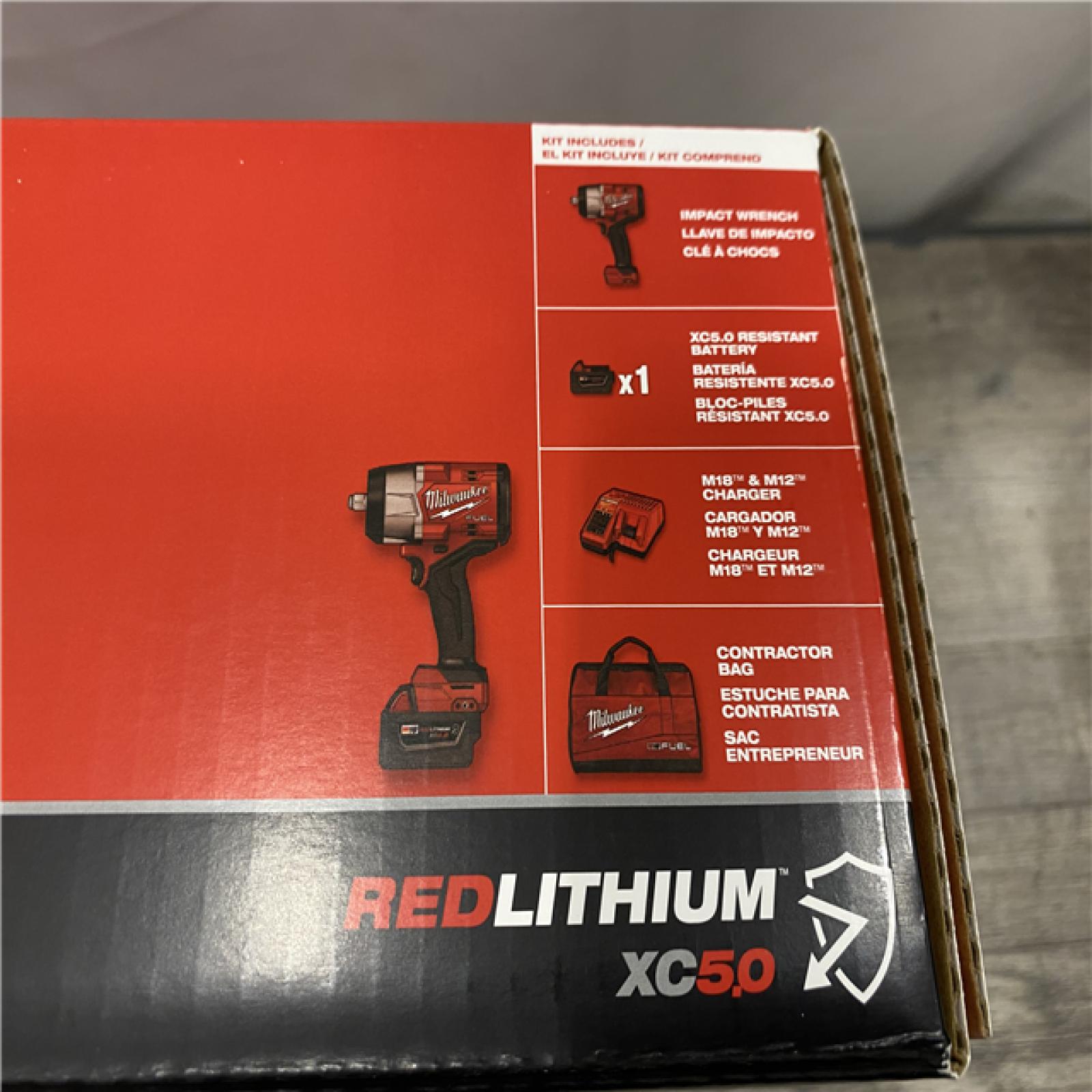 NEW - Milwaukee FUEL 18V Lithium-Ion Brushless Cordless 1/2 in. Impact Wrench w/Friction Ring Kit