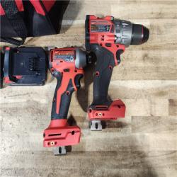 HOUSTON LOCATION - AS - IS Milwaukee 2 Tool Combo Kit W/ (2) Battery & Charger