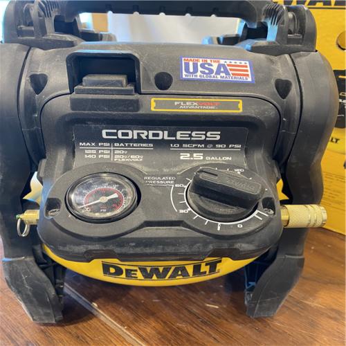 AS-IS DEWALT 20V MAX* 2-1/2 Gal. Brushless Cordless Air Compressor