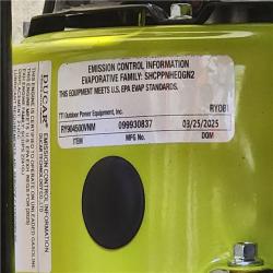HOUSTON LOCATION - AS-IS RYOBI Carb Compliant Recoil Start Gasoline Powered Portable Generator with CO Shutdown Sensor