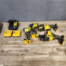 HOUSTON LOCATION - AS-IS (APPEARS LIKE NEW) DeWalt 20V MAX ATOMIC Cordless Brushless 4 Tool Combo Kit