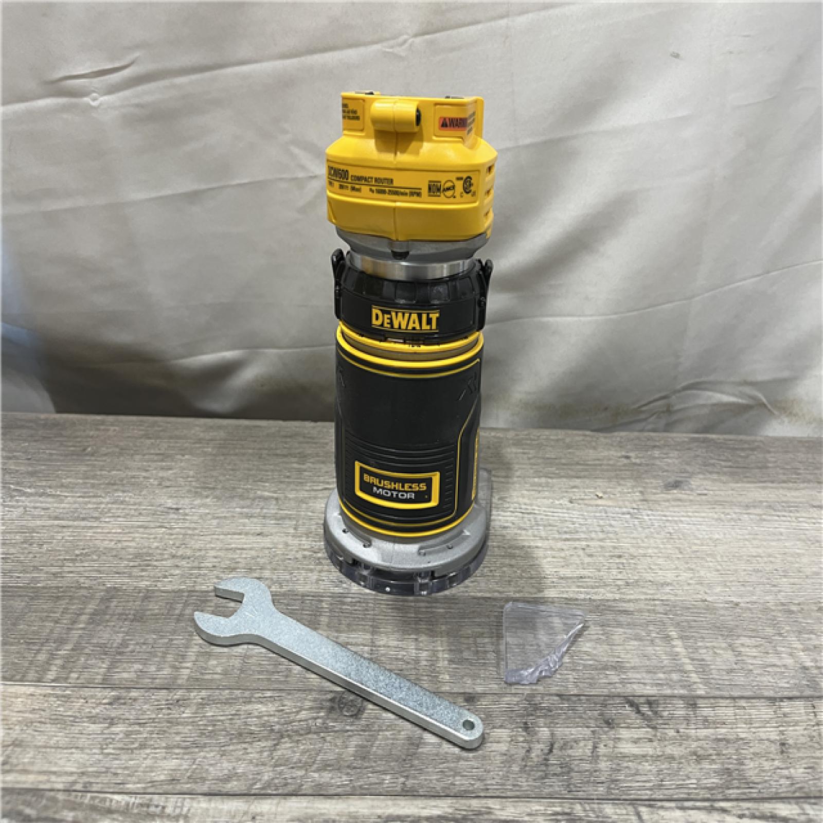AS-IS DEWALT 20V MAX XR Cordless Brushless Fixed Base Compact Router (Tool Only)