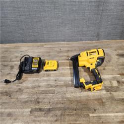HOUSTON LOCATION - AS-IS DeWALT DCN681D1 20V MAX 18ga Cordless Brushless Narrow Crown Stapler Kit w/ BATTERY & CHARGER