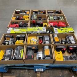 DALLAS LOCATION - AS-IS BATTERY AND CHARGERS PALLET