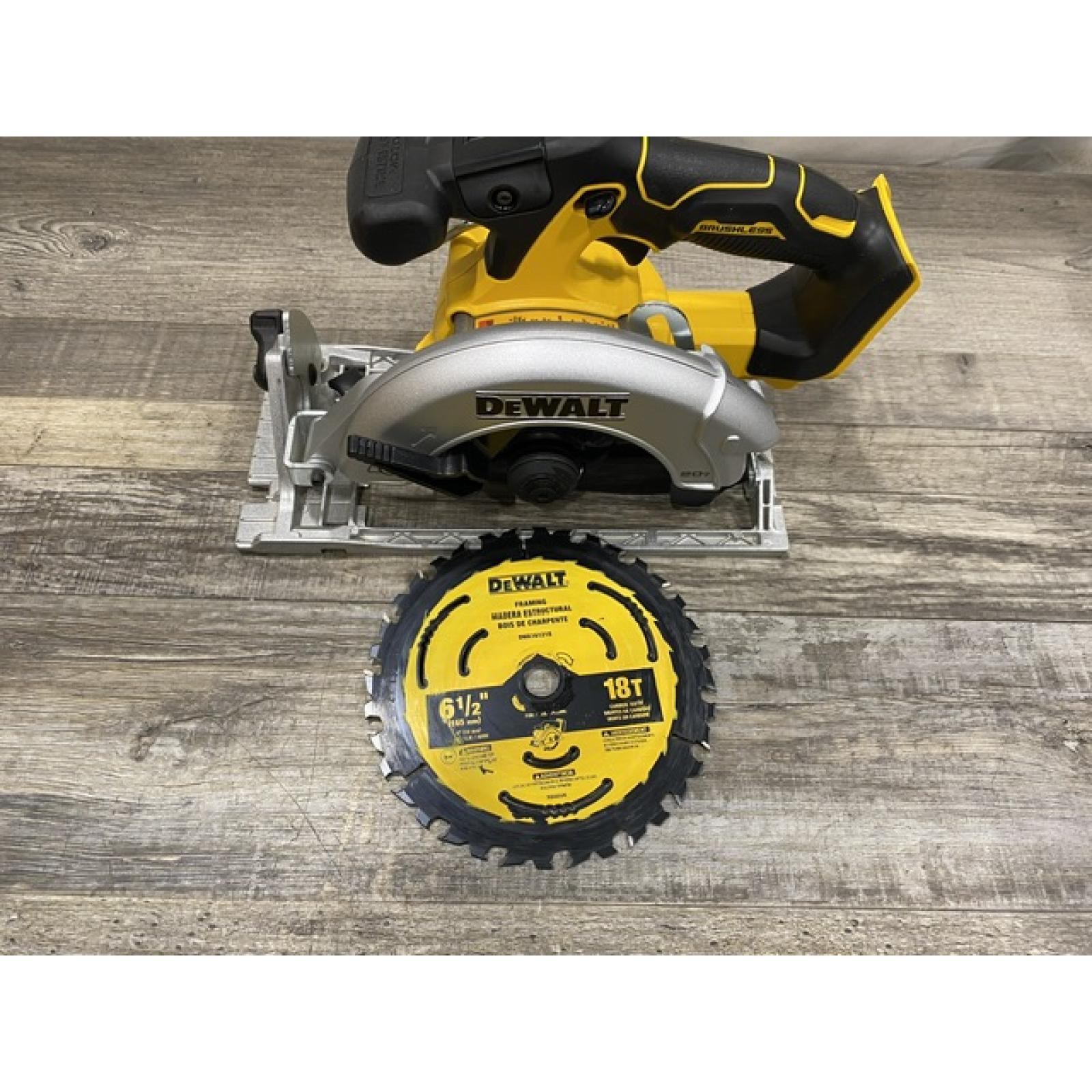 AS-IS DEWALT 20V MAX Cordless Brushless 6-1/2 in. Sidewinder Style Circular Saw (Tool Only)