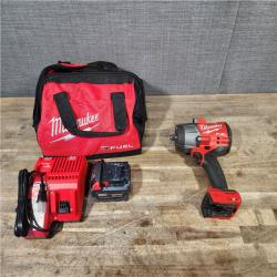 HOUSTON LOCATION - AS-IS Milwaukee M18 1/2 in. Cordless Brushless High Torque Impact Wrench Kit (Battery & Charger)