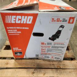 Phoenix AS-IS ECHO 21 in. 190 cc Briggs and Stratton Gas 3-in-1 Dual Blade RWD Self-Propelled Lawn Mower with Single Lever Deck Adjustment