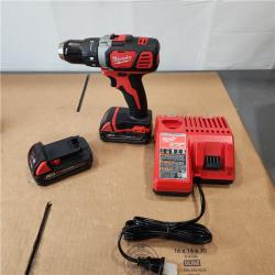 AS-IS Milwaukee 18-Volt Lithium-Ion Cordless 1/2 in. Drill Driver Kit w/ (2) 1.5Ah Batteries, Charger