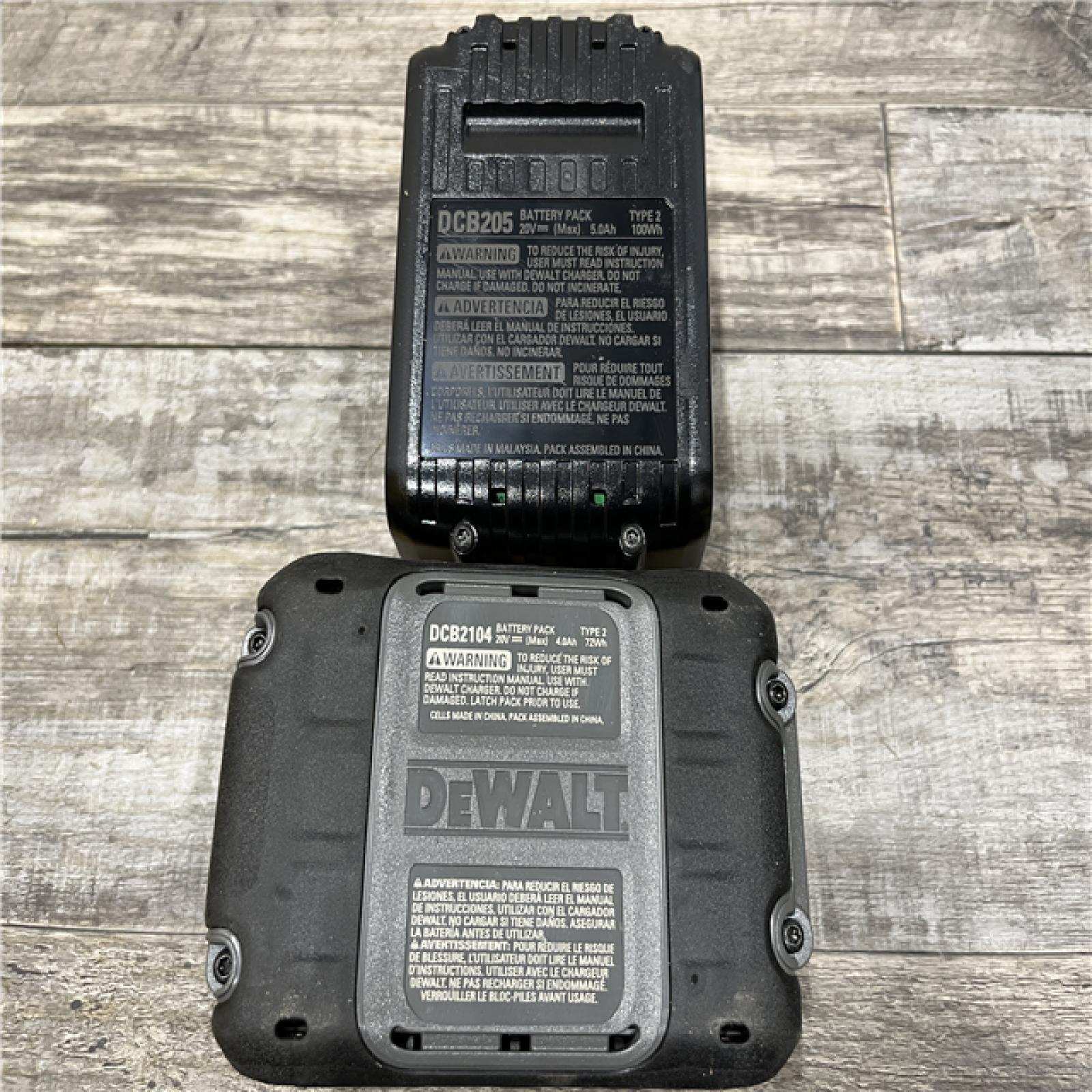 AS-IS DEWALT 20V MAX Lithium-Ion Starter Kit with 4.0 Ah and 5.0 Ah Batteries and Charger