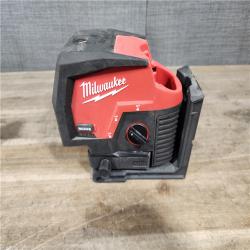 HOUSTON LOCATION - AS-IS Milwaukee Green 125 Ft. Cross Line and Plumb Points Laser Level Kit