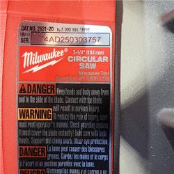 HOUSTON LOCATION - AS-IS Milwaukee 7-1/4 18V Brushless Circular Saw 2631-20 (Bare Tool)