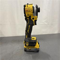 AS-IS - DEWALT 20V Cordless Compact Impact Driver 20V MAX POWERSTACK Battery Starter Kit
