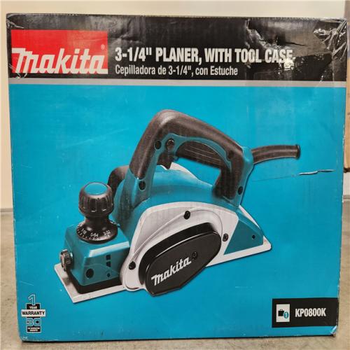 Phoenix Location Appears NEW Makita 6.5 Amp 3-1/4 in. Corded Handheld Planer Kit with Blade Set, Hard Case