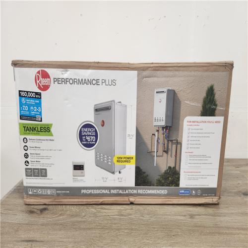 Phoenix Location NEW Rheem Performance Plus 7.0 GPM Natural Gas Outdoor Tankless Water Heater ECO160XLN3-1