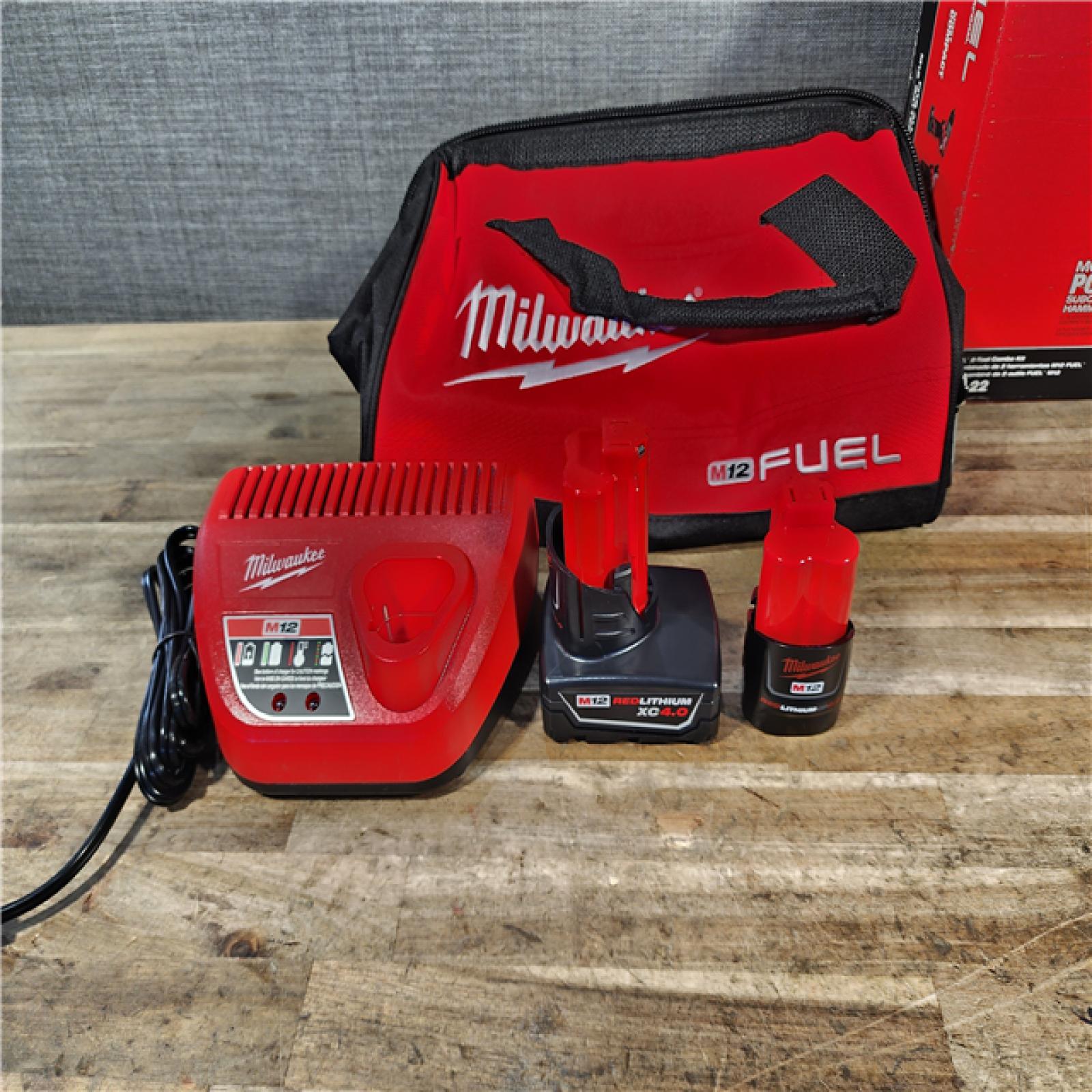 HOUSTON LOCATION - AS-IS (APPEARS LIKE NEW) Milwaukee FUEL 12-Volt Lithium-Ion Brushless Cordless Hammer Drill and Impact Driver Combo Kit