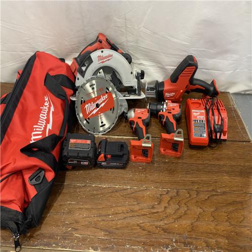 AS-IS Milwaukee M18 4 Tool Combo Kit