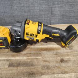 HOUSTON LOCATION - AS-IS DeWalt Flexvolt 60V Max Cordless Grinder  4.5 in; 6 in  Kit  W/ (2) BATTERY & CHARGER (DCG418X2)