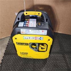 HOUSTON LOCATION - AS-IS CHAMPION 4500/3500-Watt Electric Start Gasoline/Propane Powered Dual Fuel Inverter Generator with Quiet Technology and CO Shield