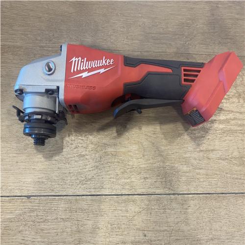as-is Milwaukee 18V Lithium-Ion Brushless Cordless 4-1/2 in./5 in. Grinder w/Paddle Switch (Tool-Only)