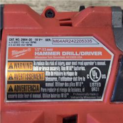 AS-IS Milwaukee FUEL 18V Lithium-Ion Brushless Cordless 1/2 in. Hammer Drill/Driver (Tool-Only)