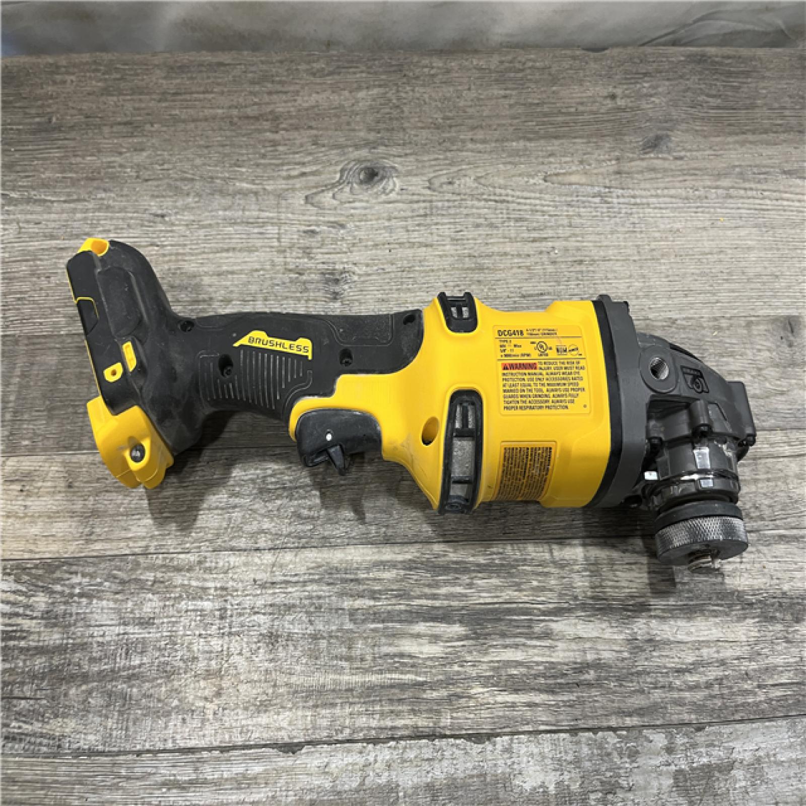 AS-IS DEWALT FLEXVOLT 60V MAX Cordless Brushless 4.5 in. to 6 in. Small Angle Grinder with Kickback Brake (Tool Only)
