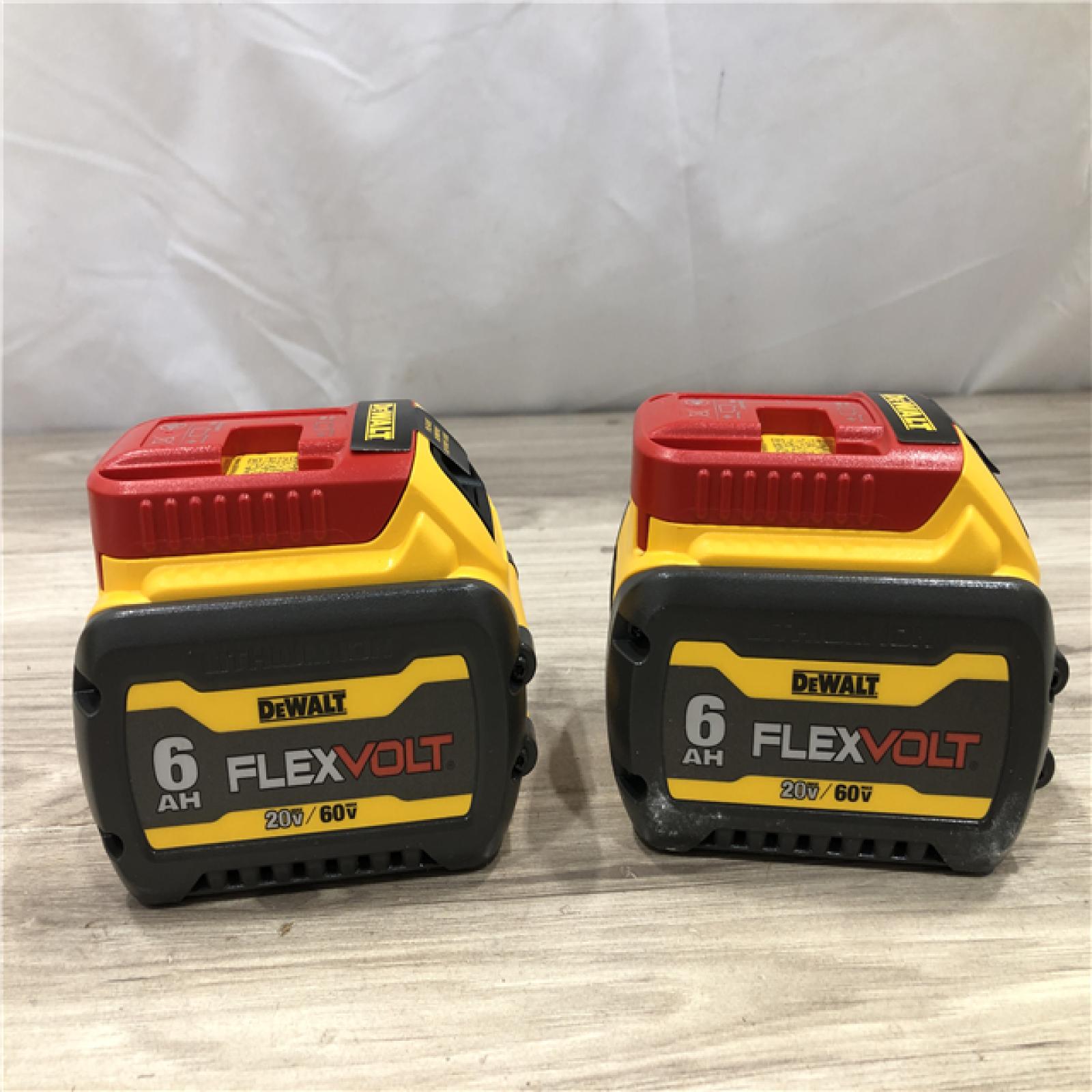 AS-IS DEWALT FLEXVOLT 20-Volt/60-Volt MAX Lithium-Ion 6.0Ah Battery Pack (2-Pack)