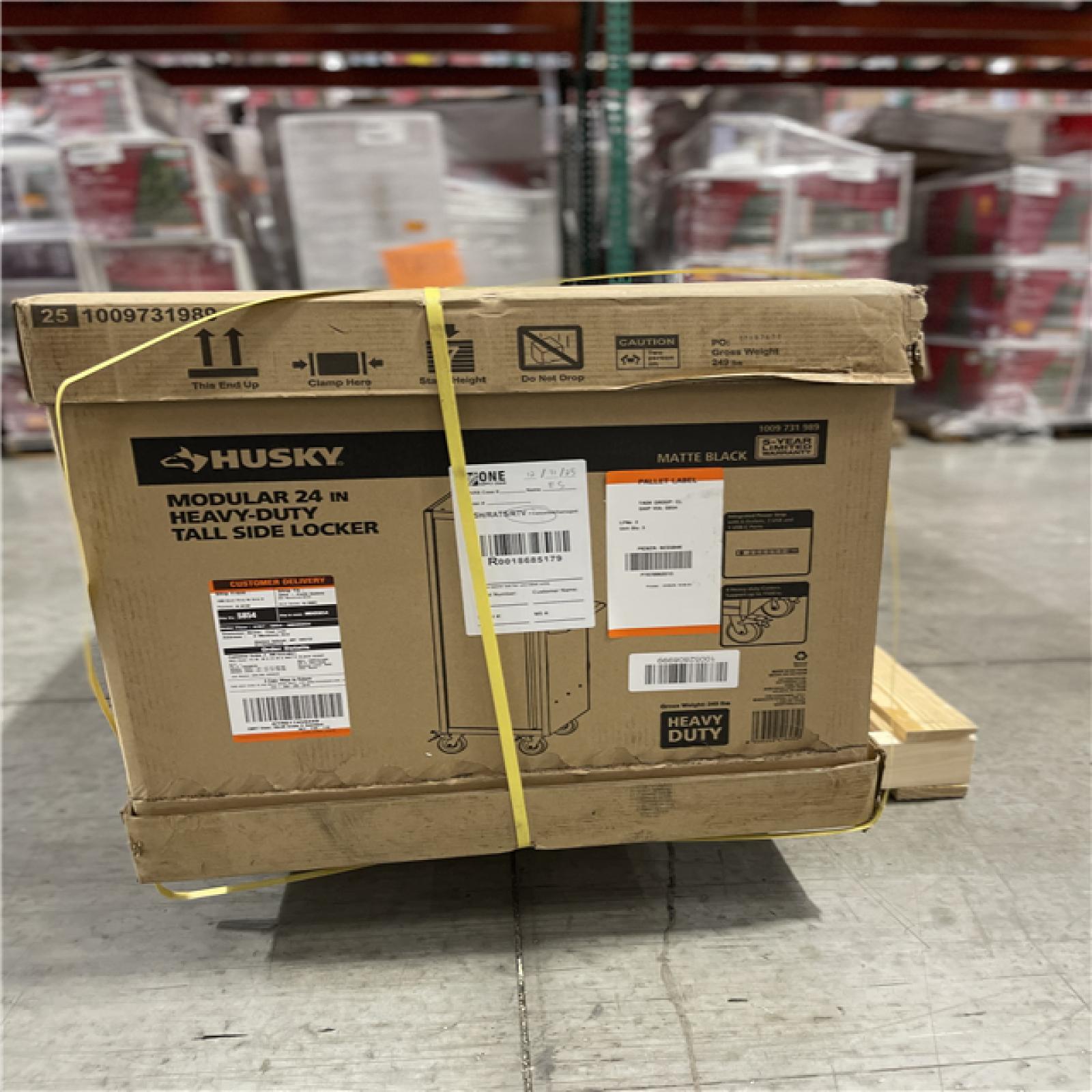 DALLAS LOCATION - Husky Modular Tool Storage 24 in. W x 24 in. D Heavy Duty Matte Black Modular Tall Side Tool Chest Locker