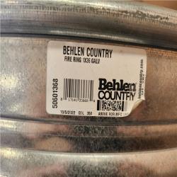 Phoenix AS-IS Behlen Country 36 in. x 12 in. Round Galvanized Steel Wood Fire Ring Pallet (6-Rings)