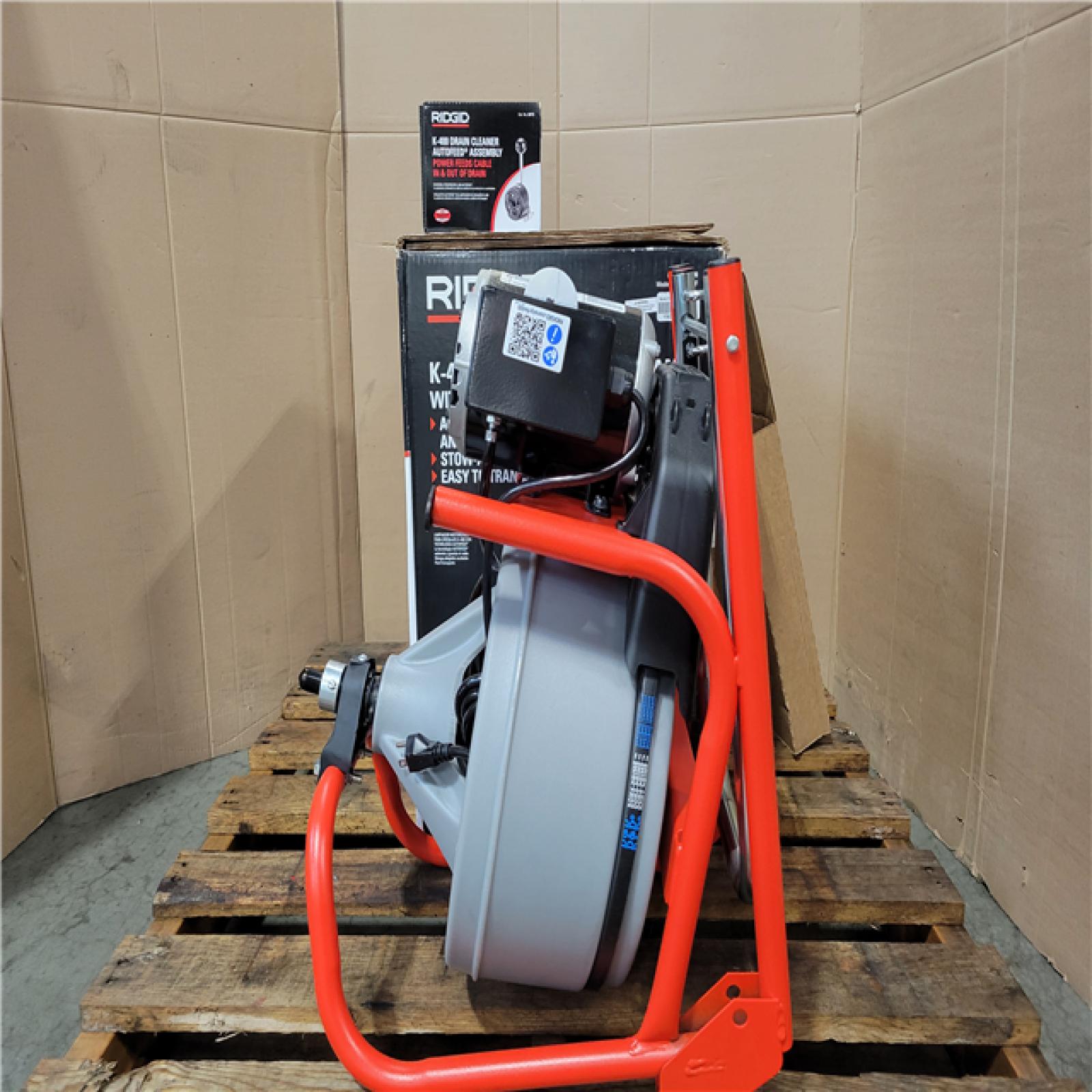 CALIFORNIA AS-IS K-400 POWERED DRAIN CLEANER WITH AUTOFEED TECHNOLOGY