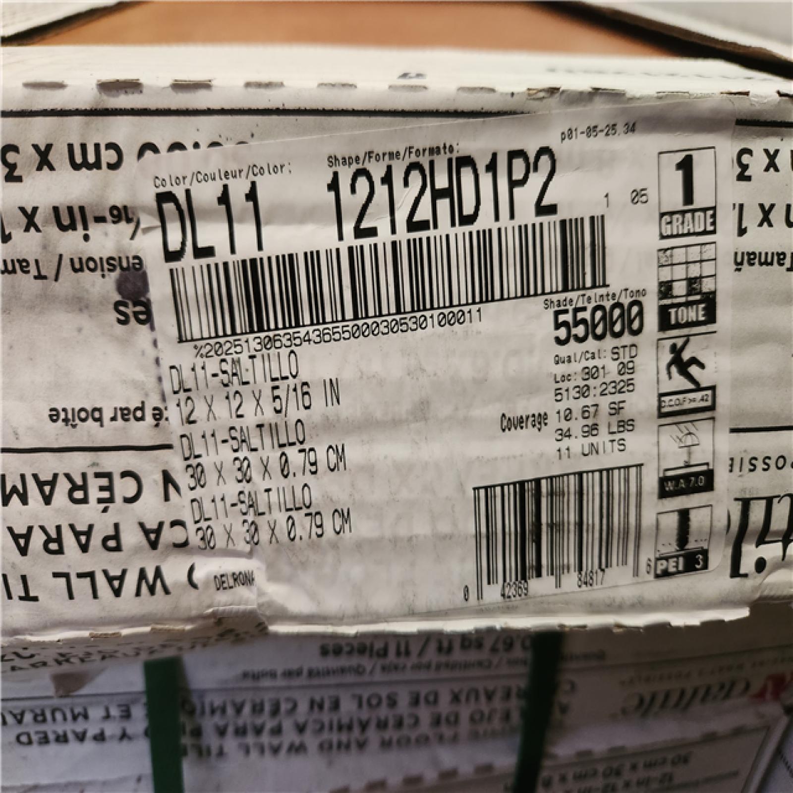 Phoenix AS-IS Daltile Delrona Saltillo Matte 12 in. x 12 in. Glazed Ceramic Floor and Wall Tile (970 sq. ft./91 Case)