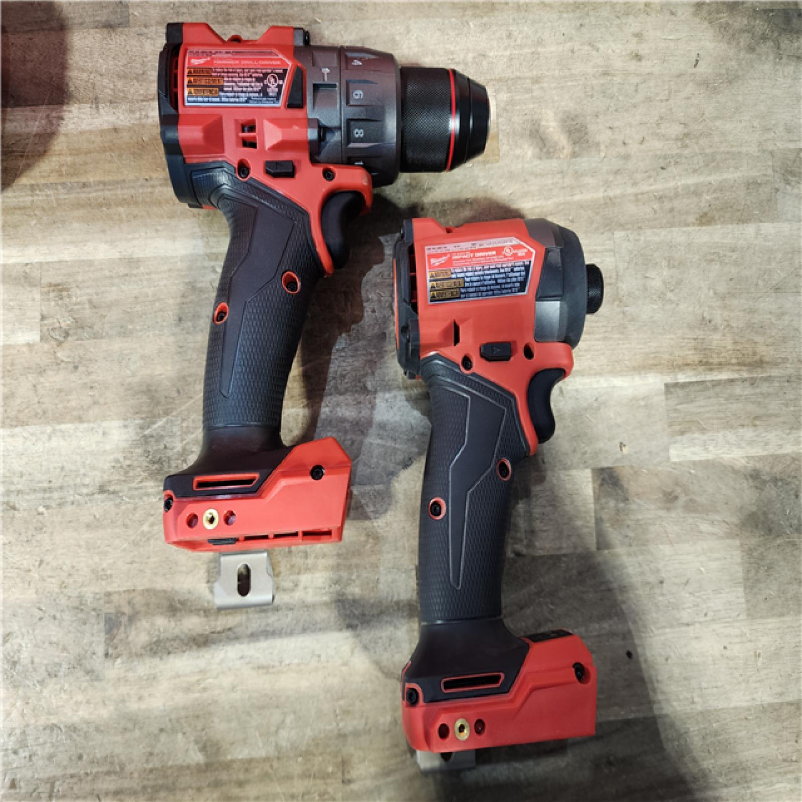 HOUSTON LOCATION - AS-IS (APPEARS LIKE NEW) Milwaukee FUEL 18V Lithium-Ion Brushless Cordless Hammer Drill and Impact Driver Combo Kit