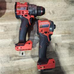 HOUSTON LOCATION - AS-IS (APPEARS LIKE NEW) Milwaukee FUEL 18V Lithium-Ion Brushless Cordless Hammer Drill and Impact Driver Combo Kit