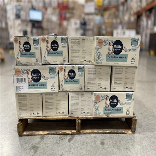 DALLAS LOCATION- Millie Moon Sensitive Wipes - 648ct PALLET-(42 CASES)