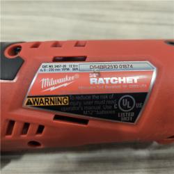 AS-IS MILWAUKEE 2457-20 M12 Cordless Ratchet (Tool-Only)