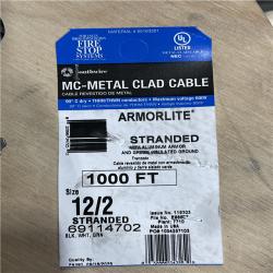 DALLAS LOCATION -  Southwire 12/2 x 1 000 ft. Stranded CU MC (Metal Clad) Armorlite Cable