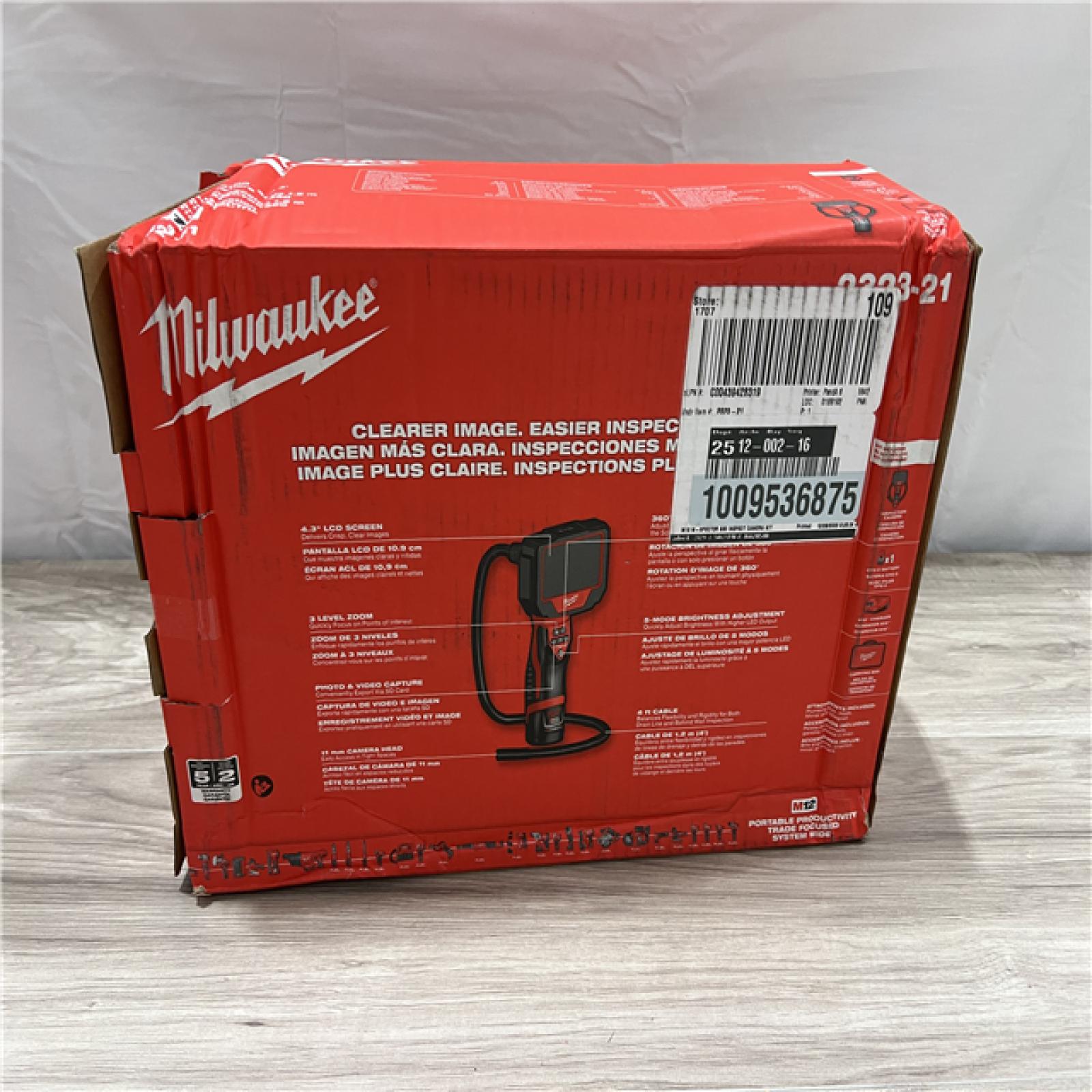 NEW Milwaukee 12V Lithium-Ion Cordless M-SPECTOR 360-Degree 4 ft. Inspection Camera Kit
