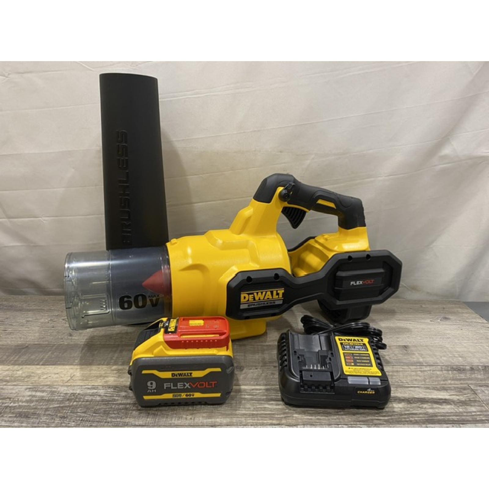 AS-IS DEWALT FLEXVOLT 60V MAX 125 MPH 600 CFM Brushless Cordless Battery Powered Blower Kit