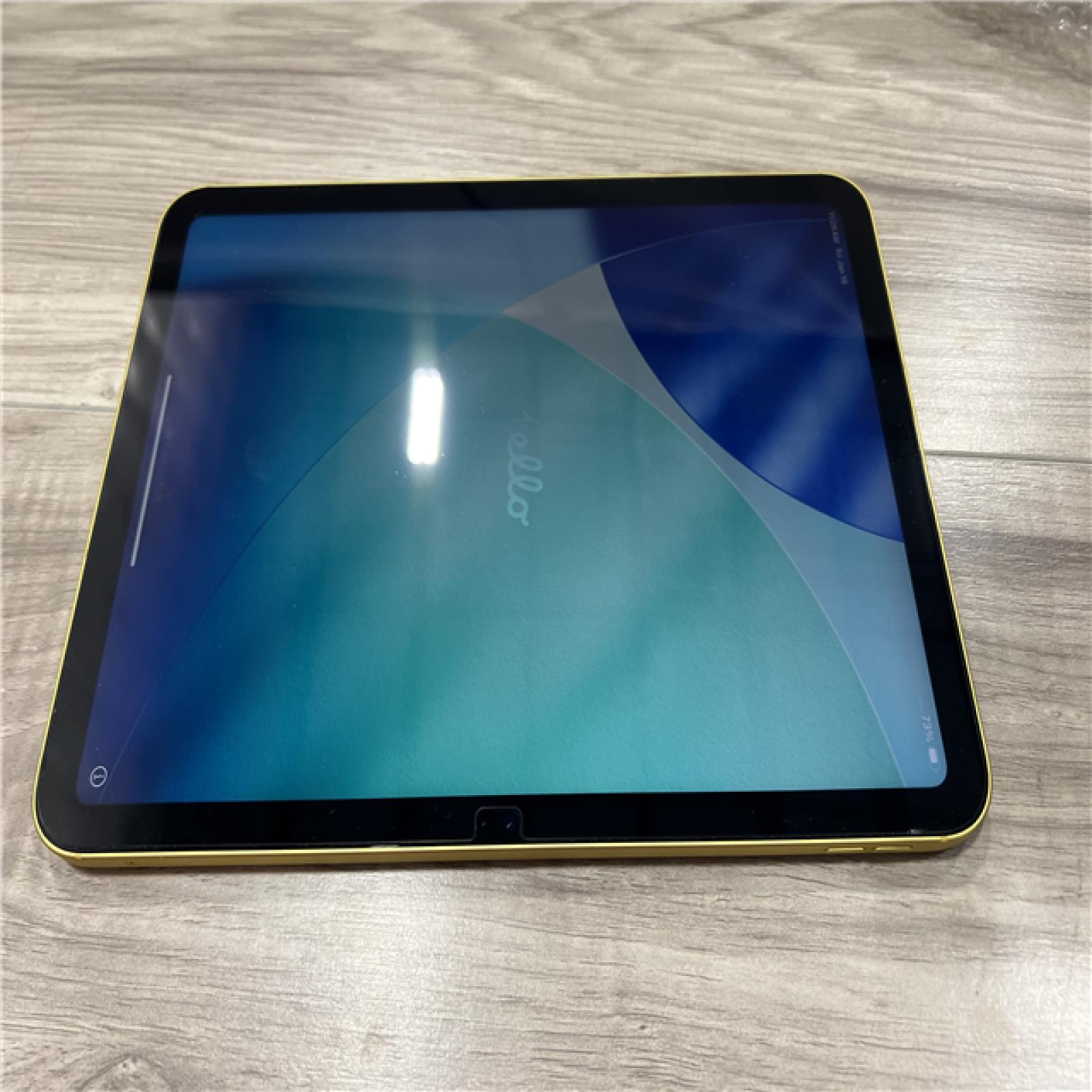 AS-IS Apple - 10.9-Inch iPad - (10th Generation) with Wi-Fi + Cellular - 256GB - Yellow (Unlocked)