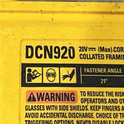 AS-IS DEWALT 20-Volt 21° Cordless Framing Nailer (Tool-Only)